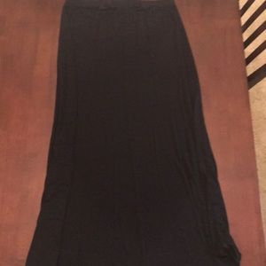 Black maxi skirt